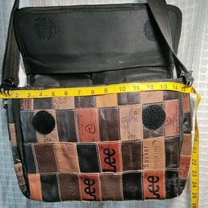 Rare Levi's jeans patch messenger bag.